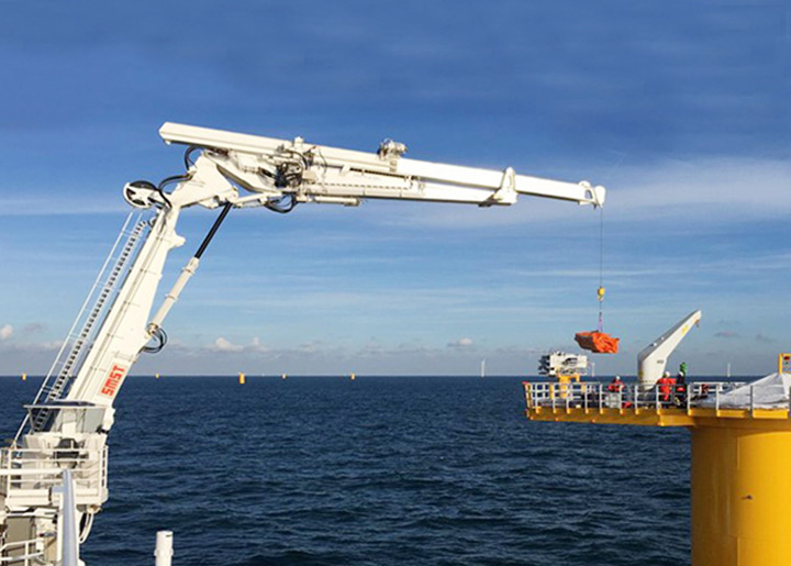 marine hydraulic crane