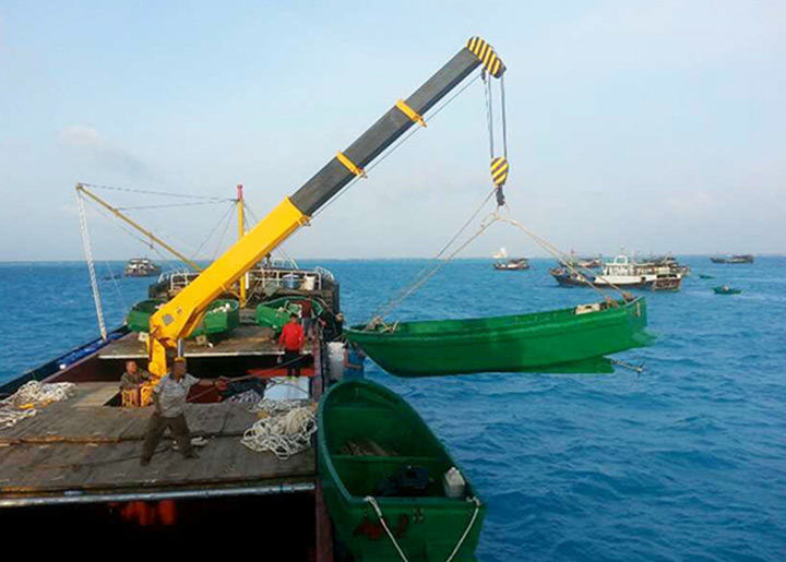 marine hydraulic crane