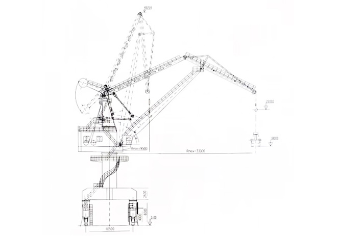 Four Link Portal Crane