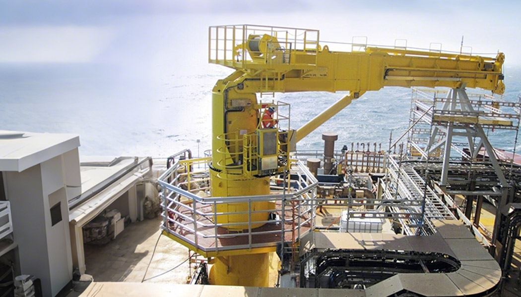 Marine Telescopic Crane application