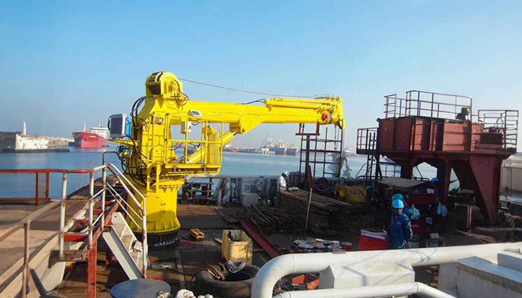 Marine Telescopic Crane application