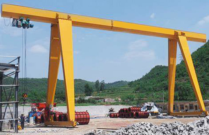 Single Girder Rail Mounted Gantry Crane
