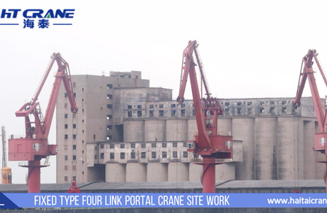Fixed Type Four Link Portal Crane Site Installation