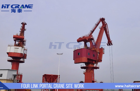 Rail Mounted Four Link Portal Crane Site Work