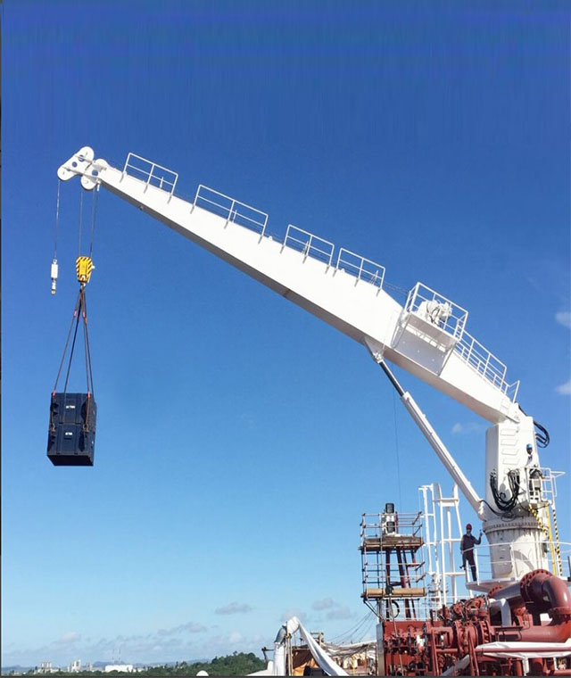 Marine Stiff Boom Crane