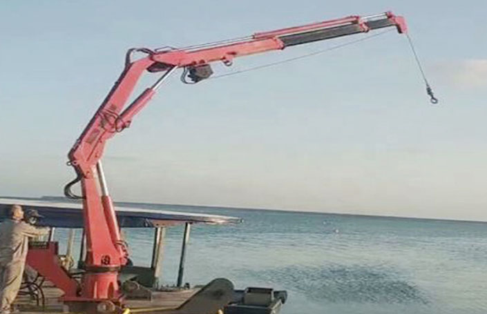 Marine Telescopic Boom Crane