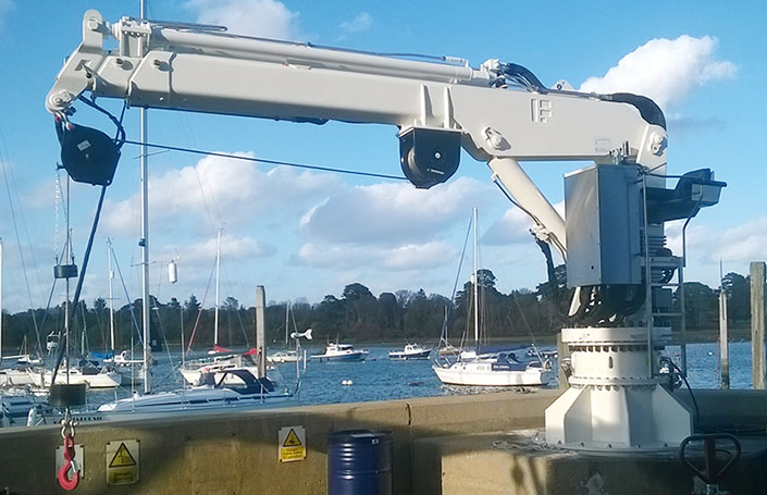 Marine Telescopic Boom Crane