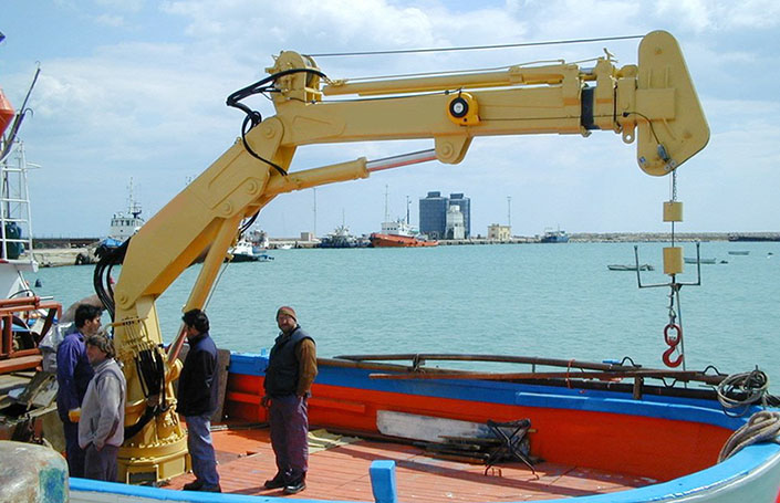 Marine Knuckle Boom Crane