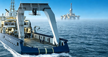 Marine Stern Crane