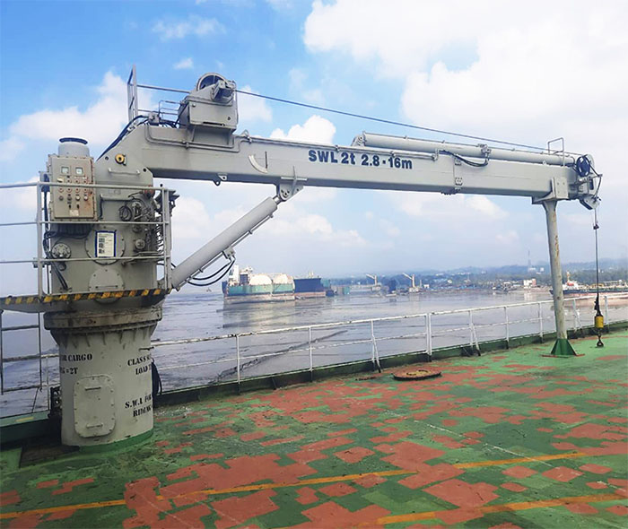 Marine Telescopic Boom Crane