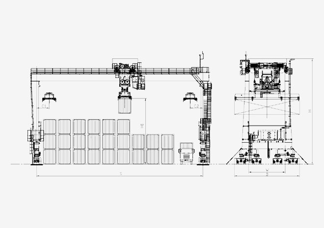 RTG Crane Drawing