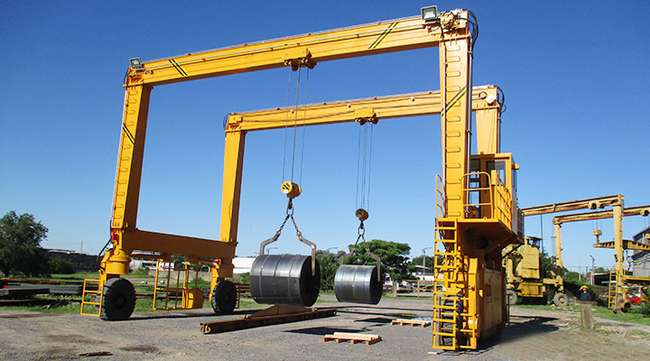 Double Girder Rubber Tyre Gantry Crane