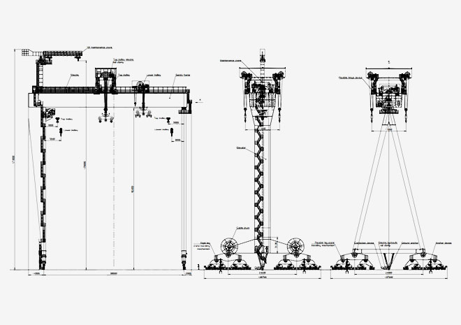 Shipbuilding Gantry Crane Drawing