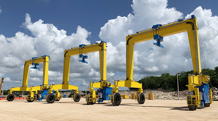 Single Girder Rubber Tyre Gantry Crane