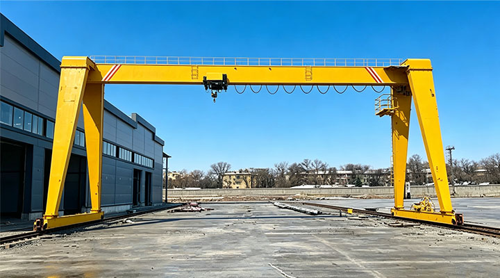 Single Beam Rail Mounted Gantry Crane