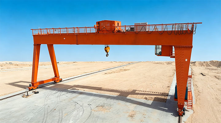Double Beam Rail Mounted Gantry Crane