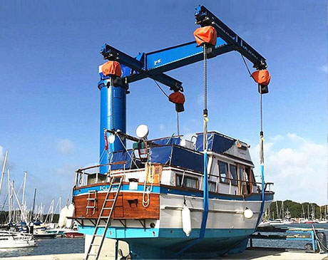 20 Ton Marine Boat Jib Crane